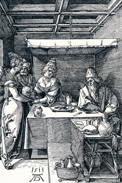 Salome präsentiert das Haupt von Johannes dem Täufer der Herodias, 1511 1906 von Albrecht Dürer