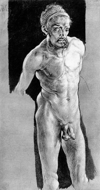 Selbstporträt im Akt, um 1507, 1936 von Albrecht Dürer