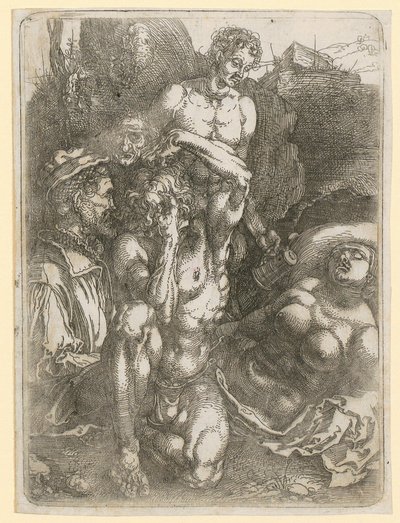 Studienblatt mit fünf Figuren von Albrecht Dürer