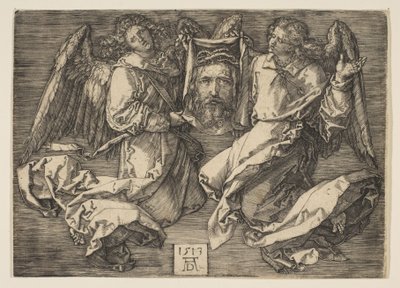 Schweißtuch gehalten von zwei Engeln von Albrecht Dürer