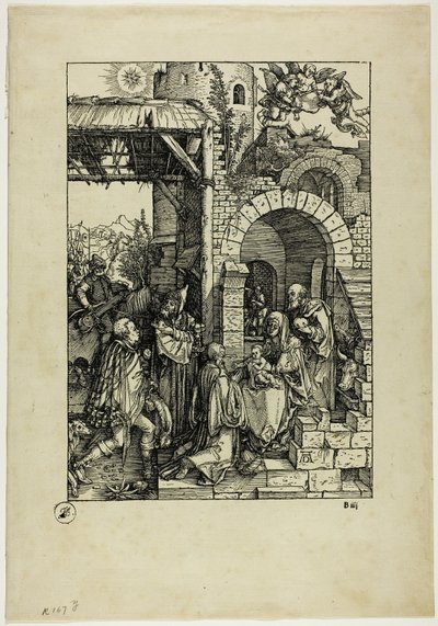 Die Anbetung der Könige, aus Das Leben der Jungfrau von Albrecht Dürer