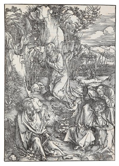 Die Agonie im Garten, aus der Serie Die Große Passion, ca. 1496 von Albrecht Dürer