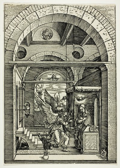 Die Verkündigung, aus Das Leben der Jungfrau von Albrecht Dürer