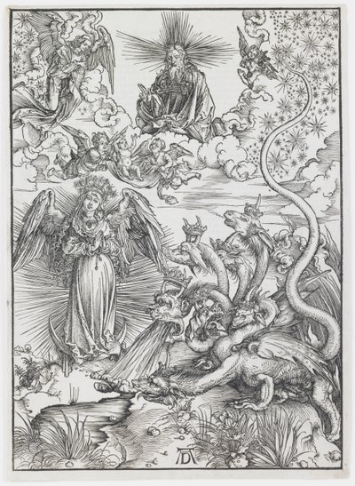 Die apokalyptische Frau, aus der Serie „Die Apokalypse“ von Albrecht Dürer