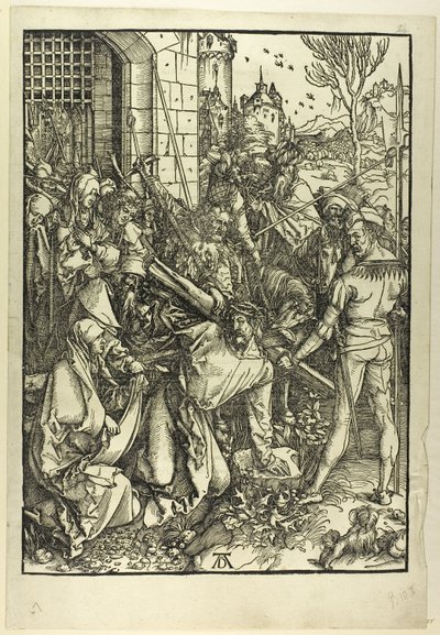 Das Tragen des Kreuzes, aus Die Große Passion von Albrecht Dürer