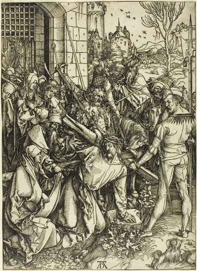 Das Tragen des Kreuzes, aus Die Große Passion von Albrecht Dürer