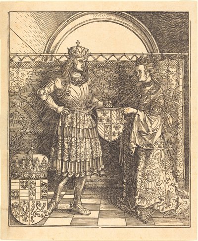 Die Verlobung von Maximilian mit Maria von Burgund von Albrecht Dürer