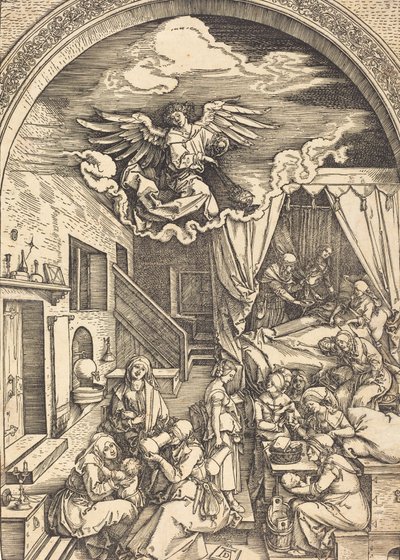 Die Geburt der Jungfrau, ca. 1503-1504 von Albrecht Dürer