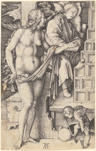 Der Traum des Doktors (Versuchung des Faulenzers) von Albrecht Dürer