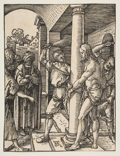Die Geißelung (aus Die Kleine Passion, ca. 1509) von Albrecht Dürer