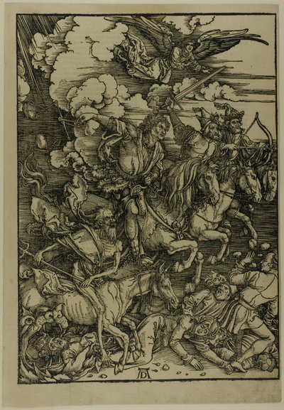 Die vier Reiter der Apokalypse, aus der Apokalypse von Albrecht Dürer