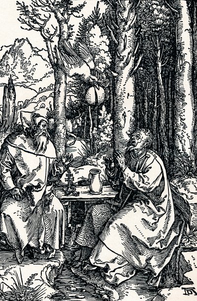 Die Einsiedler St. Antonius und St. Paulus von Albrecht Dürer
