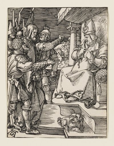 Der Hohepriester zerreißt seine Gewänder von Albrecht Dürer