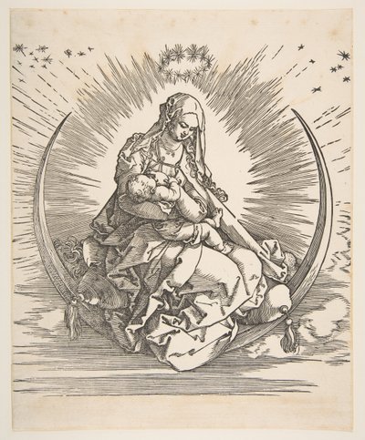 Die Madonna auf der Mondsichel, Frontispiz zu Das Leben der Jungfrau von Albrecht Dürer
