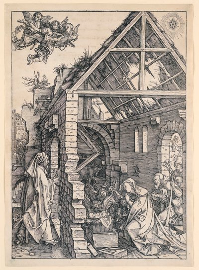 Die Geburt Christi, aus der Serie Das Leben der Jungfrau von Albrecht Dürer