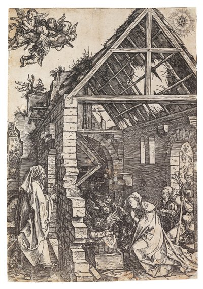 Die Geburt Christi, aus der Serie Das Leben der Jungfrau, ca. 1503 von Albrecht Dürer