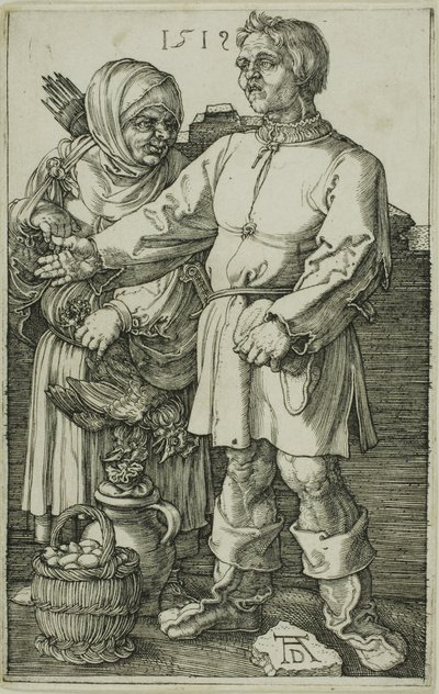 Der Bauer und seine Frau auf dem Markt von Albrecht Dürer