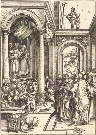 Die Darstellung der Jungfrau im Tempel von Albrecht Dürer