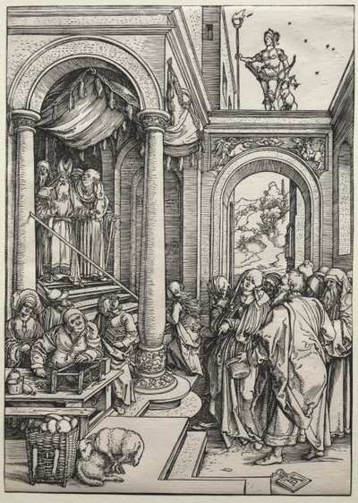Die Darstellung der Jungfrau im Tempel, um 1502-1503 von Albrecht Dürer