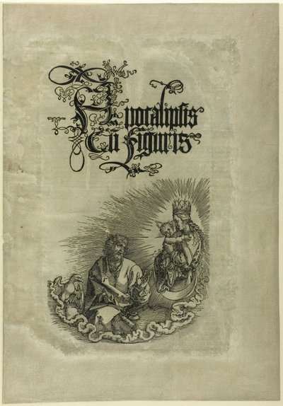 Die Jungfrau erscheint dem Heiligen Johannes, aus der Apokalypse von Albrecht Dürer