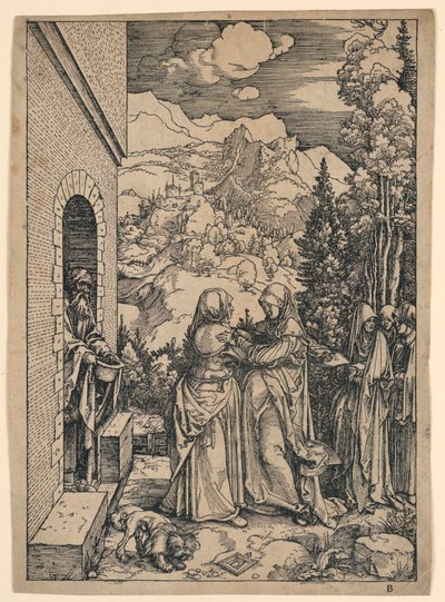 Die Heimsuchung, aus "Das Leben der Jungfrau" von Albrecht Dürer