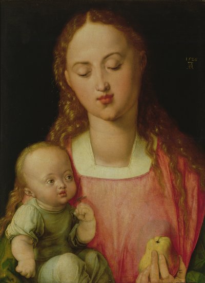 Jungfrau und Kind, auch bekannt als Jungfrau mit der Birne, 1526 von Albrecht Dürer