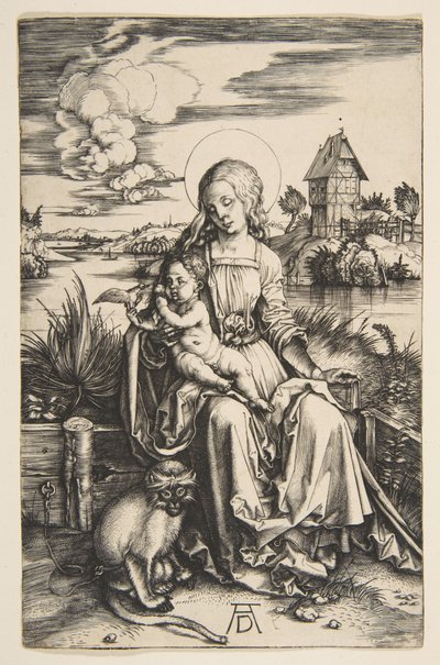 Jungfrau und Kind mit dem Affen von Albrecht Dürer
