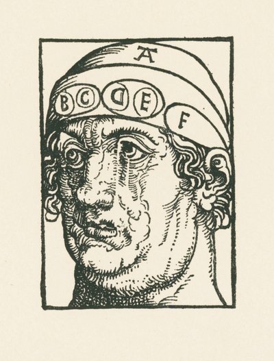 Caput pysicum - Kopf für das Studium der Phrenologie von Albrecht Dürer or Duerer