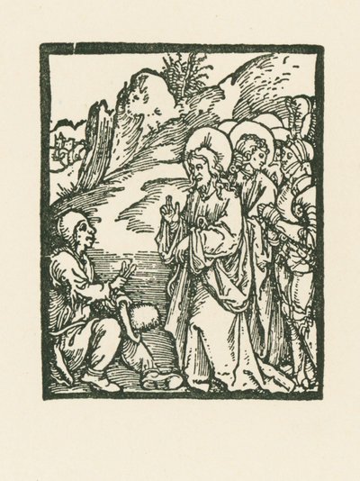 Christus heilt einen Aussätzigen von Albrecht Dürer or Duerer