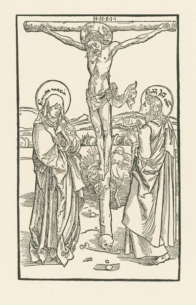 Christus am Kreuz mit der Jungfrau Maria und Sankt Johannes von Albrecht Dürer or Duerer