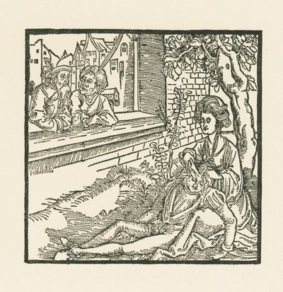 Delilah schneidet Samson das Haar ab von Albrecht Dürer or Duerer