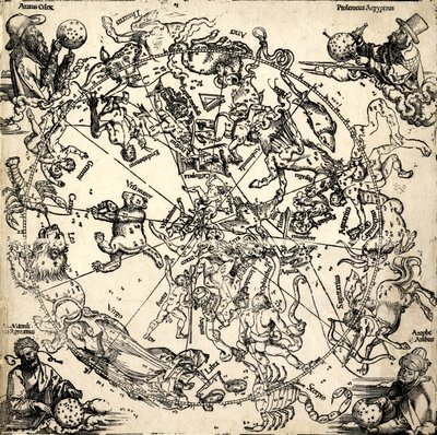 Imagines coeli Septentrionales mit zwölf Bildern des Tierkreises, um 1510-20 von Albrecht Dürer or Duerer