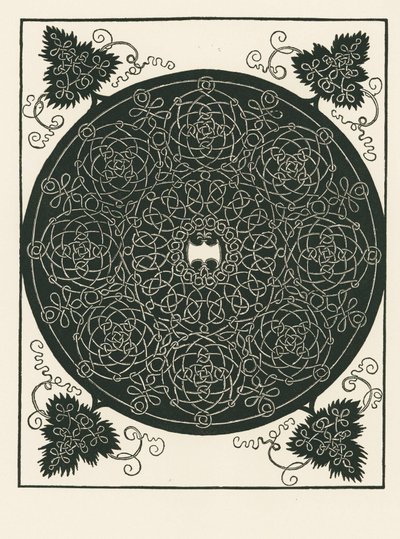 Knoten mit langem sechseckigem Mittelstück und runden Ranken von Albrecht Dürer or Duerer