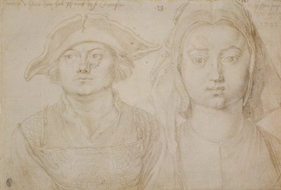 Marx Ulstat; Die schöne junge Frau von Antwerpen, ca. 1520-1521 von Albrecht Dürer or Duerer