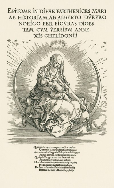 Maria mit Kind in der Herrlichkeit von Albrecht Dürer or Duerer