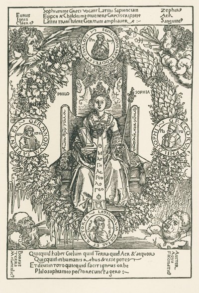 Philosophie von Albrecht Dürer or Duerer