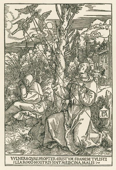 Sankt Franziskus empfängt die Stigmata von Albrecht Dürer or Duerer