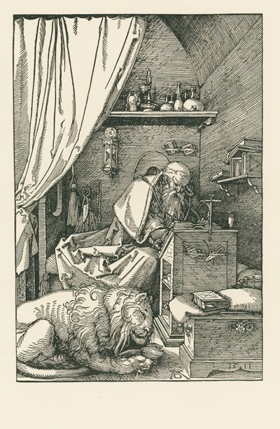 Heiliger Hieronymus in seiner Zelle von Albrecht Dürer or Duerer