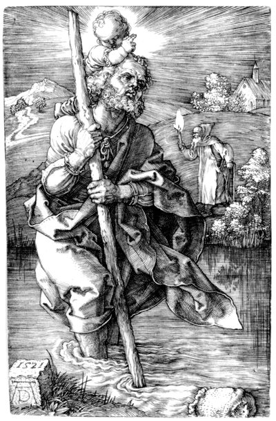 St. Christophorus nach rechts gewandt, 1521 von Albrecht Dürer