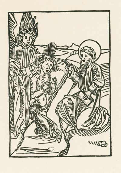 Die Taufe Christi im Fluss Jordan von Albrecht Dürer or Duerer