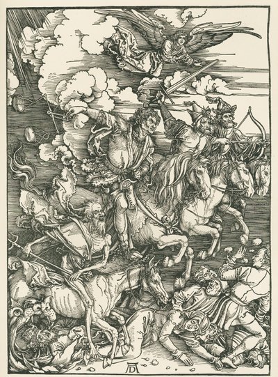 Die vier Reiter der Apokalypse. Die Offenbarung des Johannes von Albrecht Dürer or Duerer
