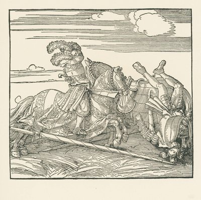 Das deutsche Turnier, um 1517-18 von Albrecht Dürer or Duerer