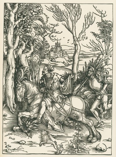 Der Ritter und der Landsknecht, ca. 1496 von Albrecht Dürer or Duerer