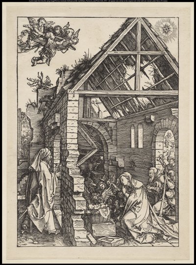 Das Leben der Jungfrau: Die Geburt, 1502-03 von Albrecht Dürer