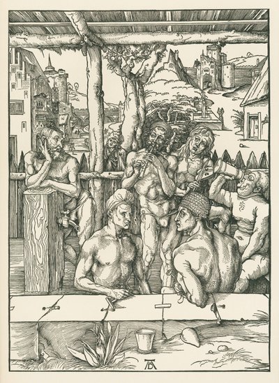 Das Männerbad, um 1496-97 (Holzschnitt) von Albrecht Dürer or Duerer