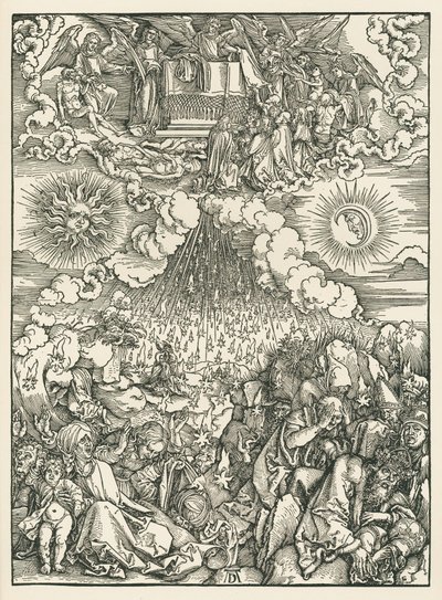 Die Öffnung des fünften und sechsten Siegels. Die Offenbarung des Johannes von Albrecht Dürer or Duerer