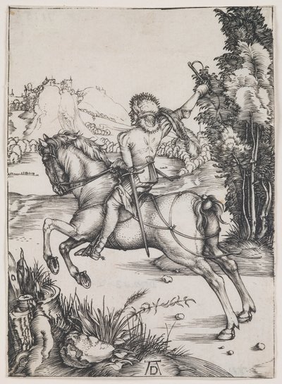 Der kleine Kurier (Gravur) von Albrecht Dürer or Duerer