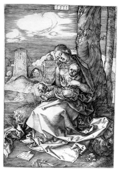 Die Jungfrau und das Kind mit der Birne von Albrecht Dürer