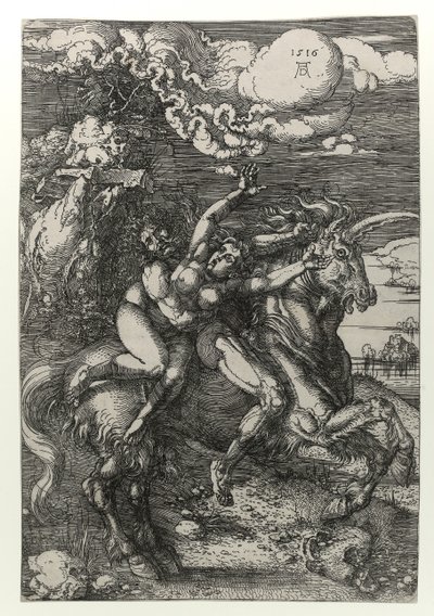 Die Entführung auf dem Einhorn von Albrecht Dürer