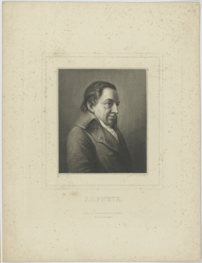 Porträt von Johann Gottlieb Fichte 1762-1814 von Albrecht Fürchtegott Schultheiss